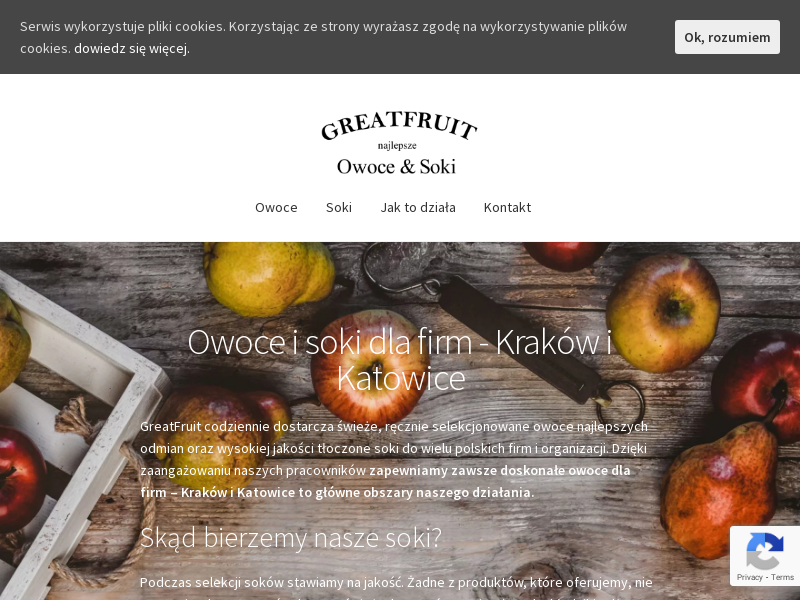 Dostawa owoców do biura i dla firm - Kraków - GreatFruit.pl